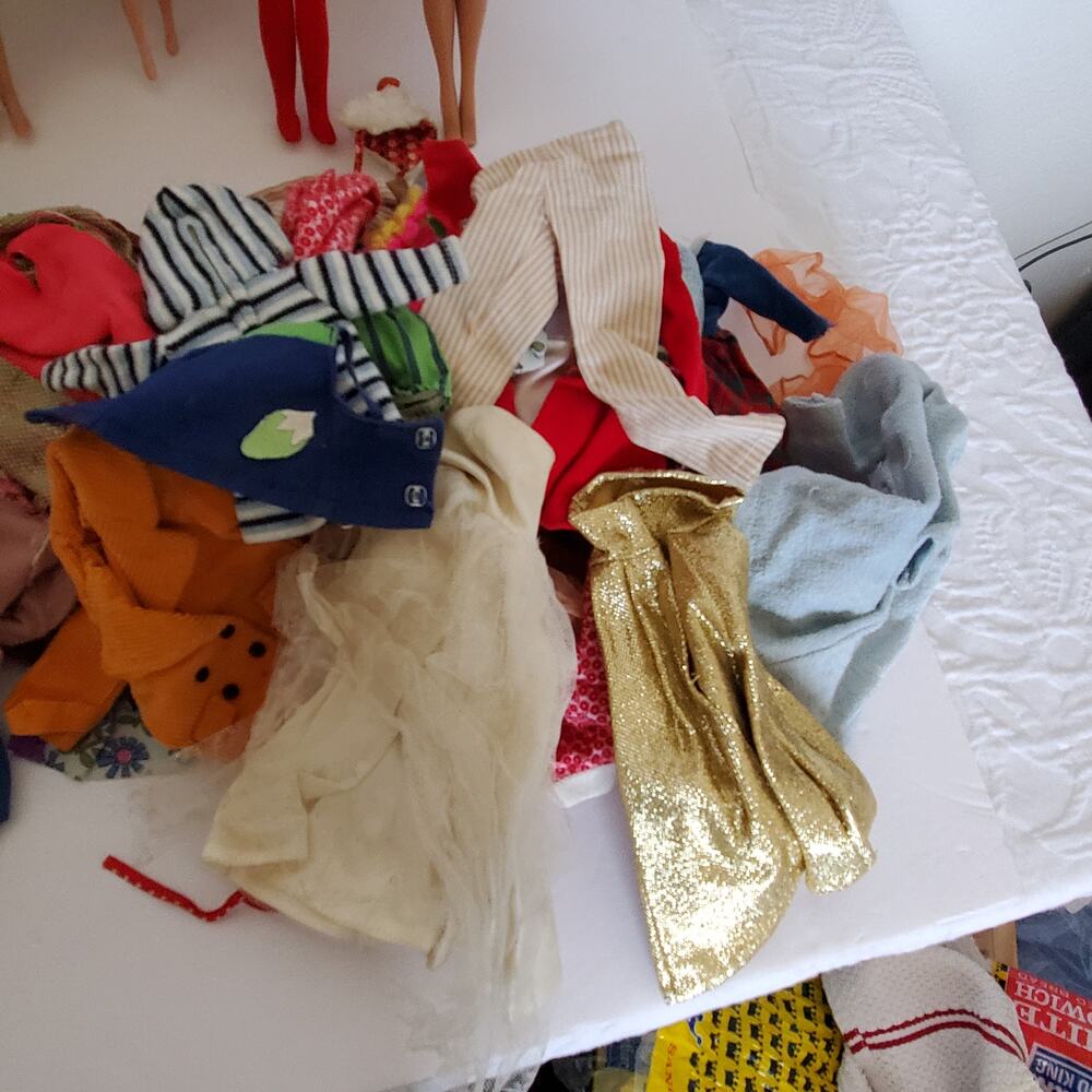 Vintage Lot 60s Barbie Skipper Ken Allen Dolls Fashion Clothes Accessories - Picture 9 of 16